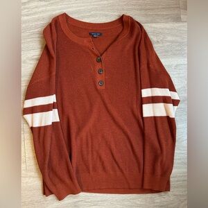 Burnt orange sweater